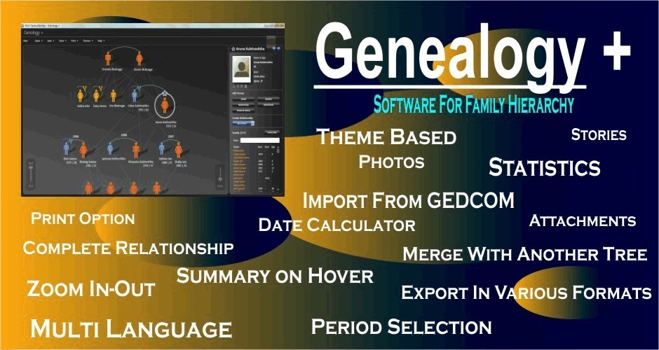 Genealogy + (Software for Family Hierarchy)
