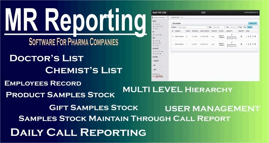 MR Reporting (Software for Pharma Companies)